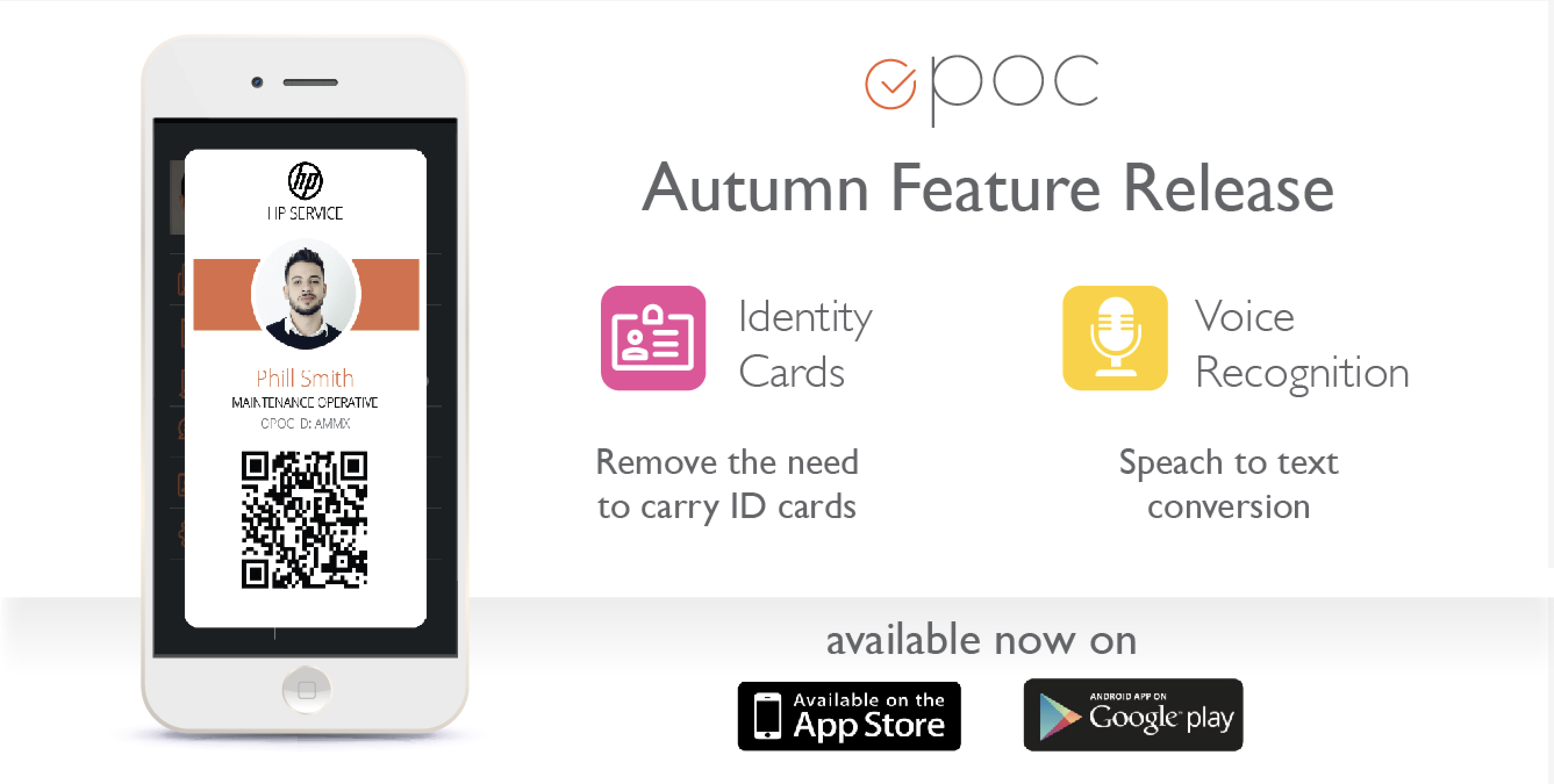 Company ID badge & Voice recognition